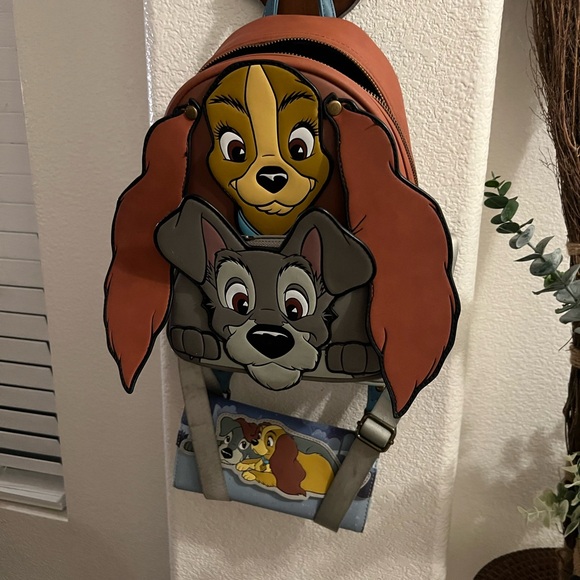 Disney Loungefly Lady and the Tramp Backpack - Picture 2 of 10